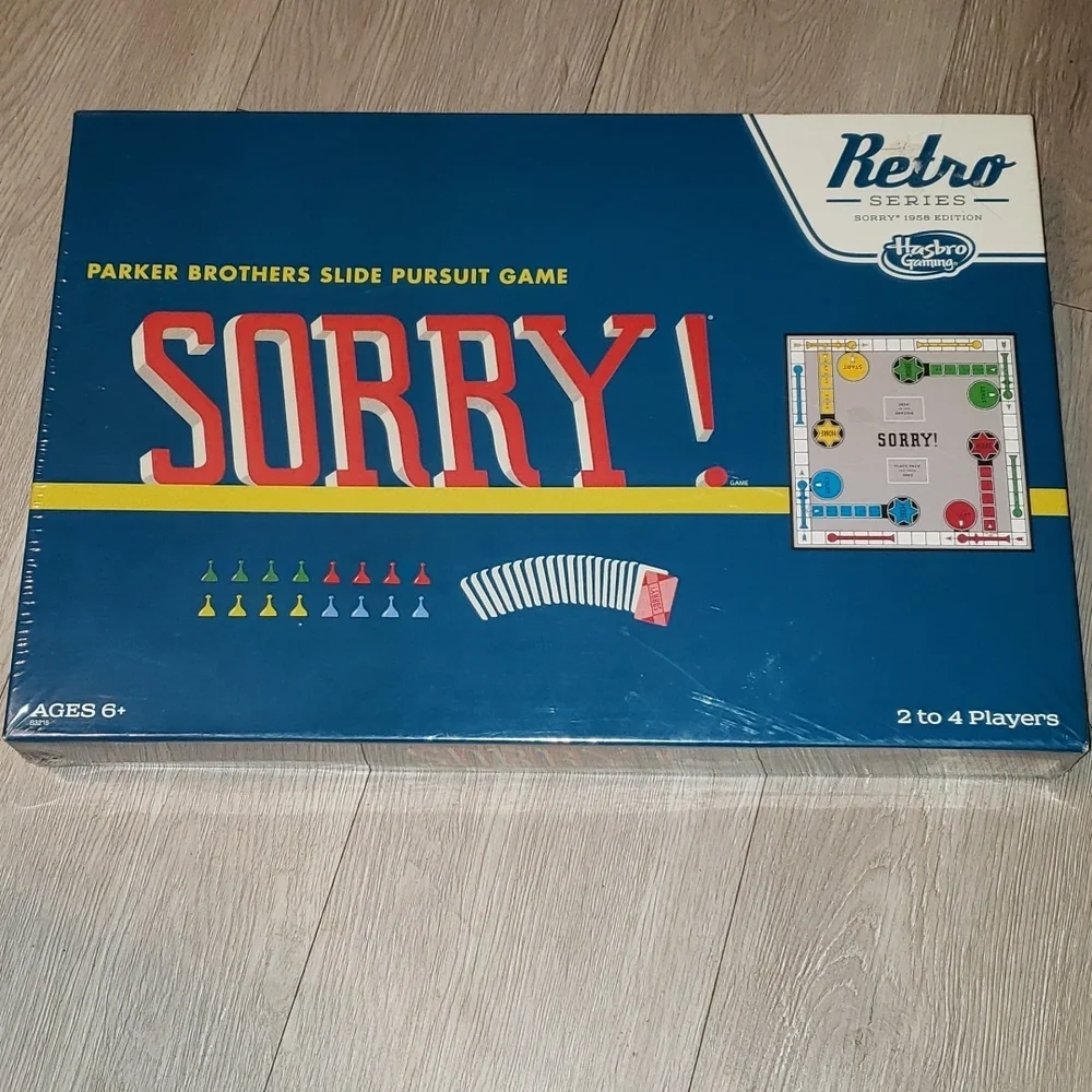 ⭐NIB Habro Retro Sorry Board Game